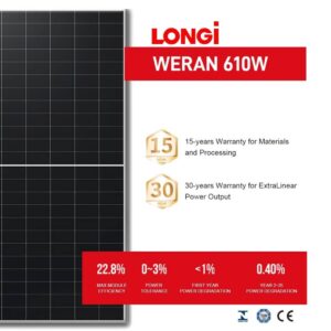 LONGi 610W Solar Panel
